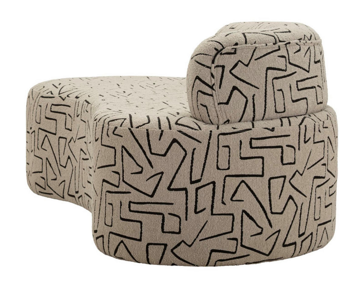 3-SITZER Sofa polyester Nairobi - - Multicolor, Holzwerkstoff/Kunststoff (176/69/91.5cm) - Pasmara