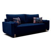 SOFA Blau Timon Ausziehbar - Blau, Textil (215/92/92cm) - Sepro Meble