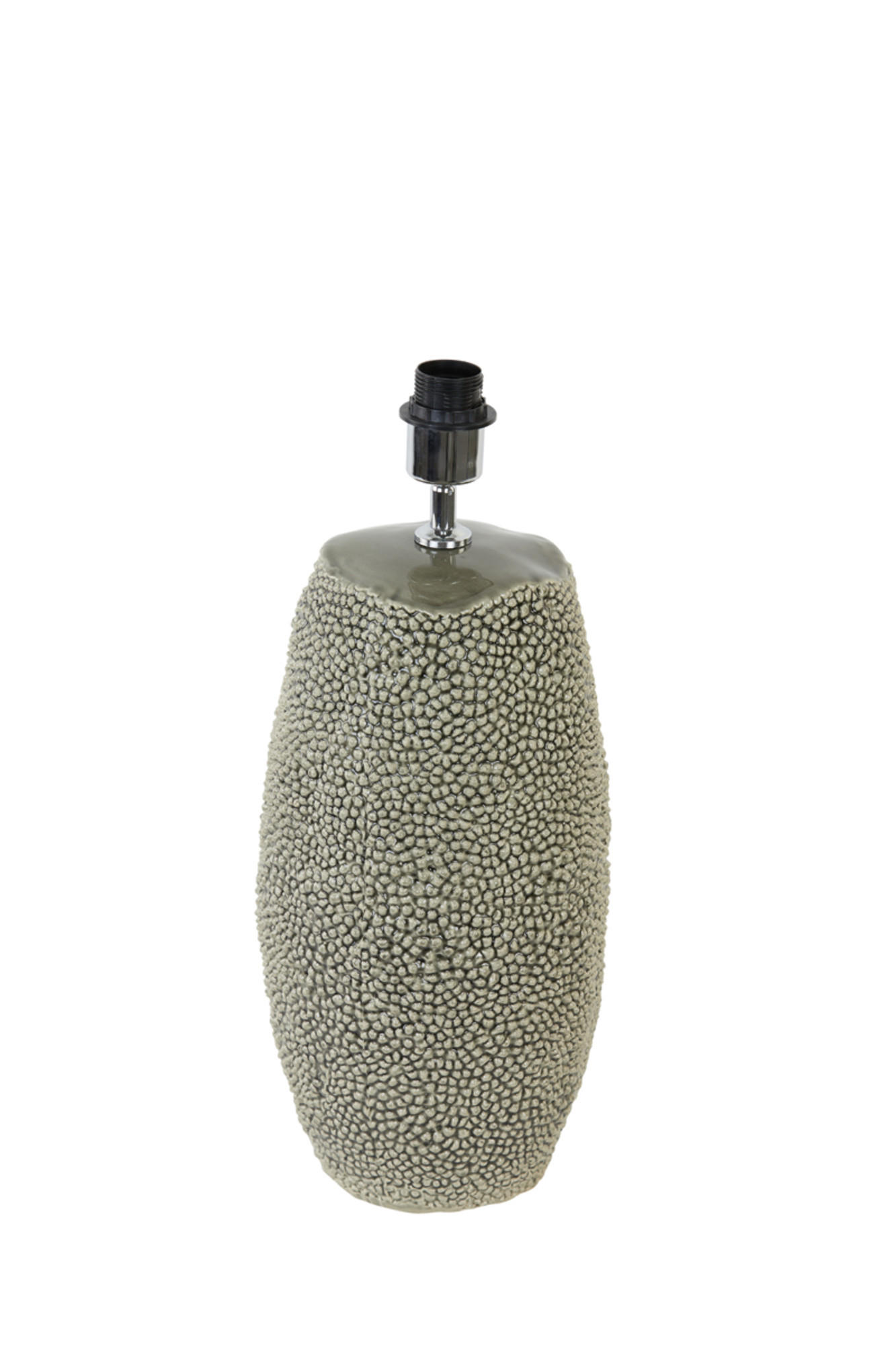 LAMPENFUSS Kyara Grau Ø30,5/51,5 cm - Grau, Keramik (30.5/30.5/51.5cm) - Light & Living