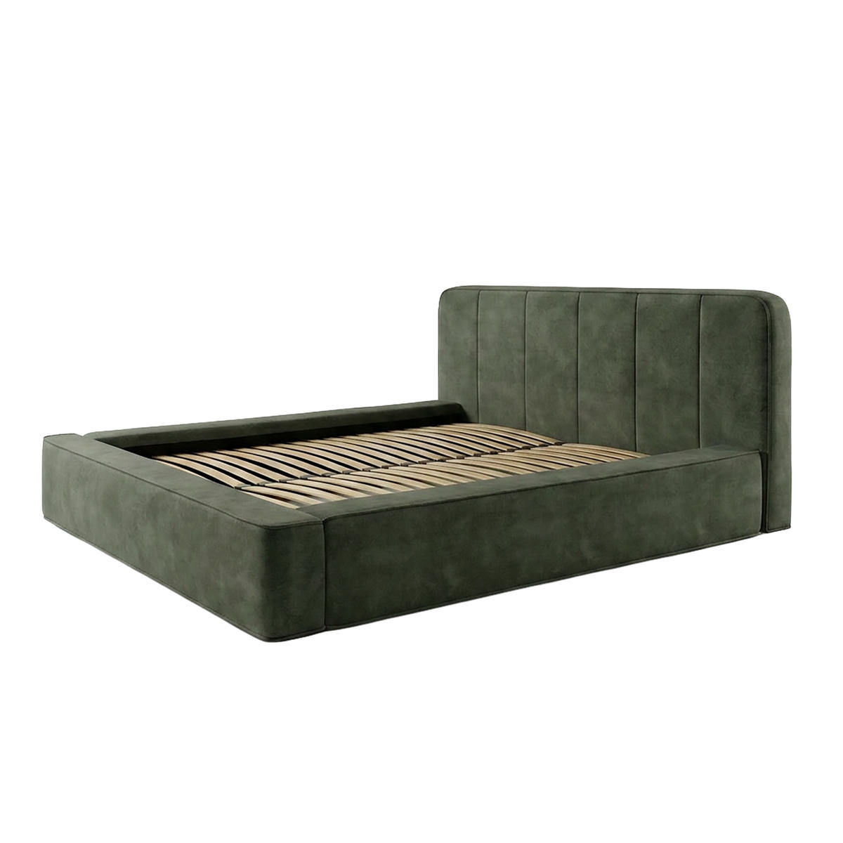 POLSTERBETT BEJO 160x200 cm, Grün - Grün, Textil (200/160cm) - Fedve