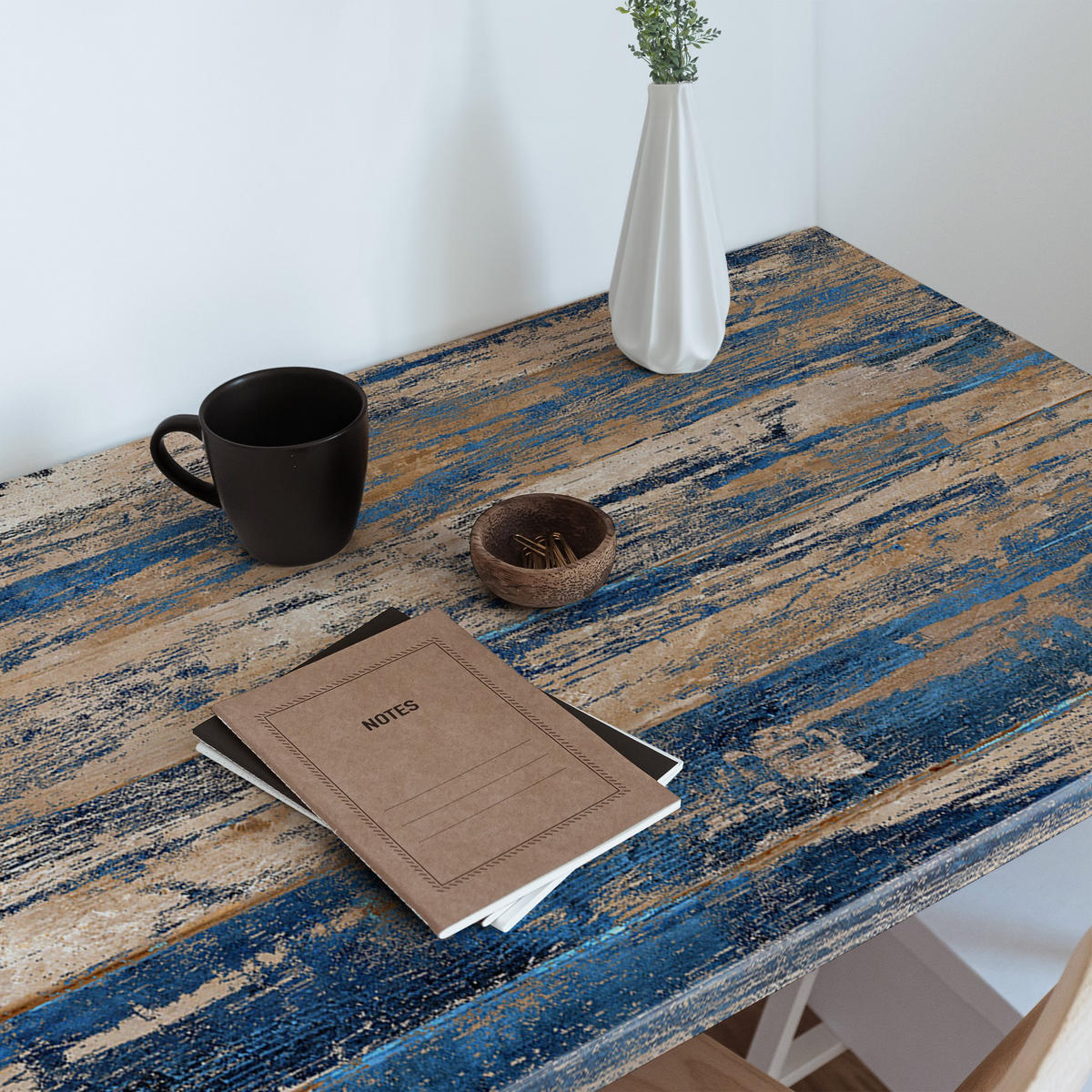 MÖBLAUFKLEBER 100x50 cm braun - Türkis/Braun, Kunststoff (100/50/0.1cm) - Wallfluent