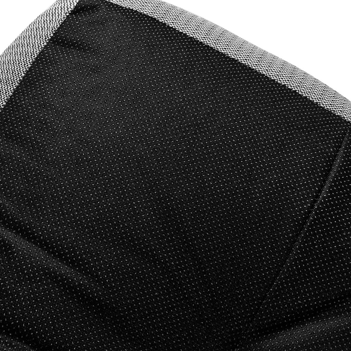 GARTENLOUNGE-HOCKER LOVIA Outdoof Pouf, Schwarz/Weiß - Schwarz, Textil (90/41/75cm) - KONSIMO®