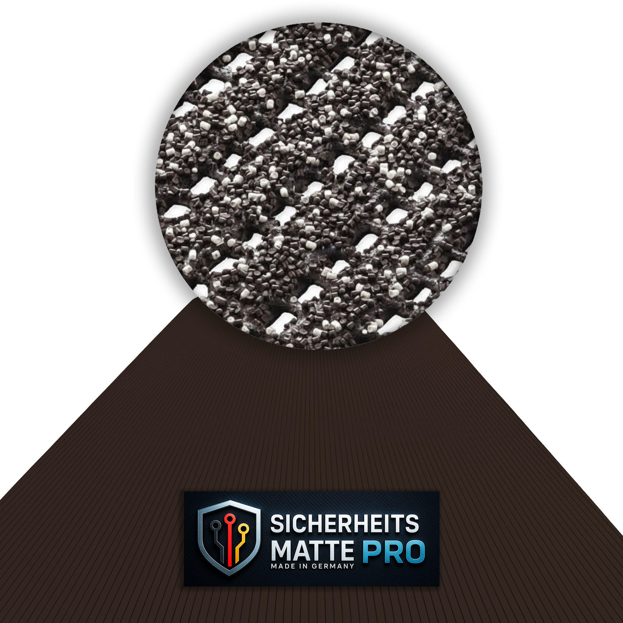 SICHERHEITSMATTE SafeStep PRO Braun 1,20 x 25,00 Meter - Braun, Kunststoff (120/2500cm) - Melius Vivere