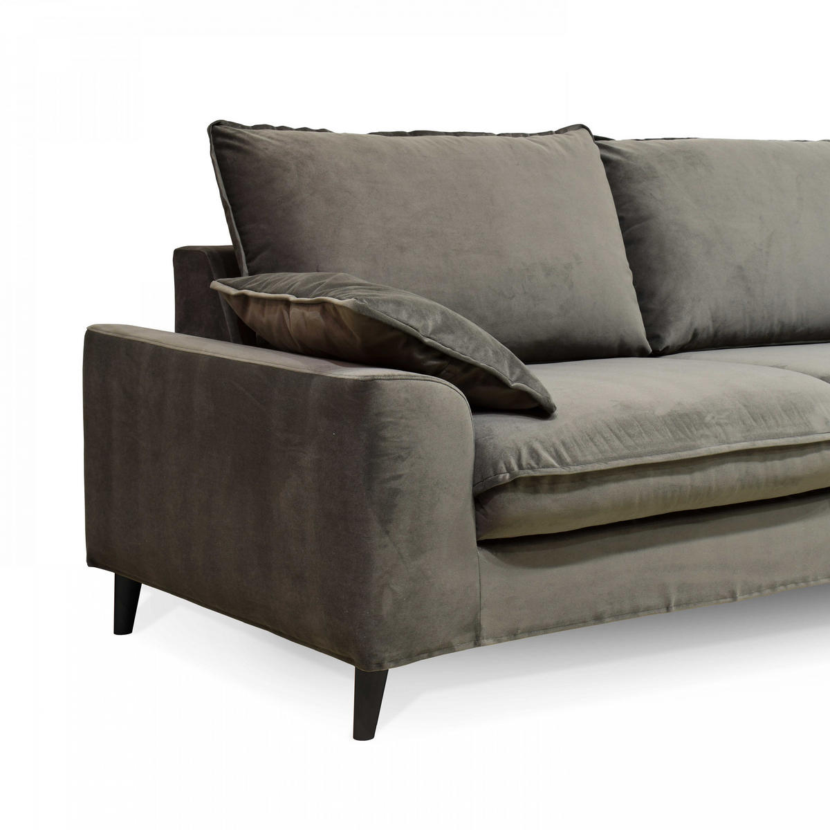 3-SITZER-SCHLAFSOFA, Stoff, Grün - Grün, Textil (97/88/205cm) - Oviala