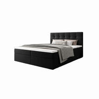 BOXBETT Sagani Schwarz 180x200 cm - Schwarz, Textil (180/200cm) - B&B Home