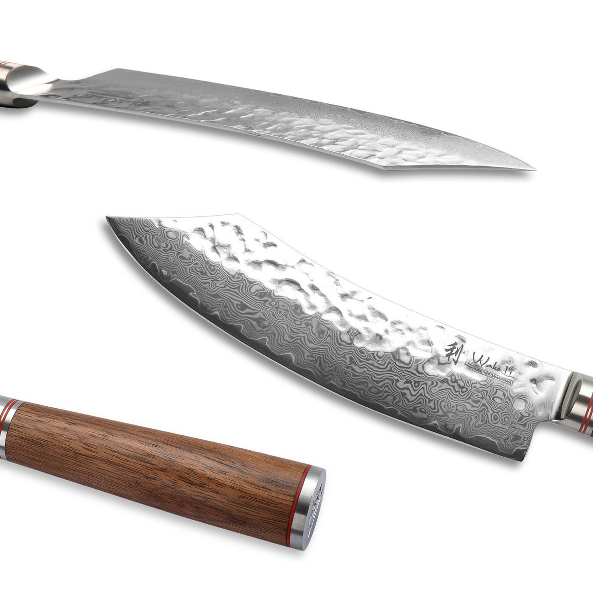 BLOCKMESSER 20 cm - Nussbaumfarben, Holz/Metall (34cm) - Wakoli