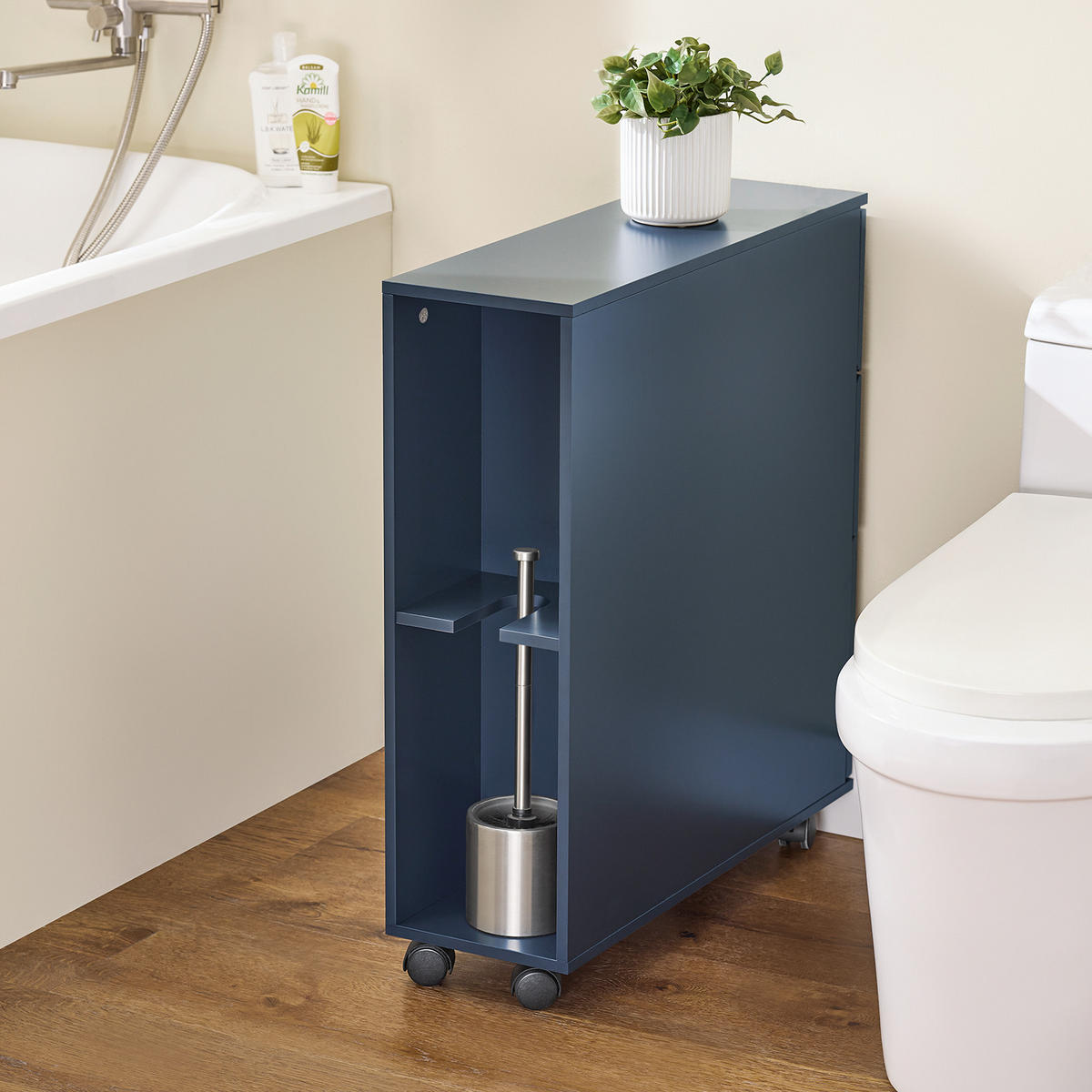 NISCHENWAGEN Blau - Blau, Holzwerkstoff (20/70/60cm) - SoBuy