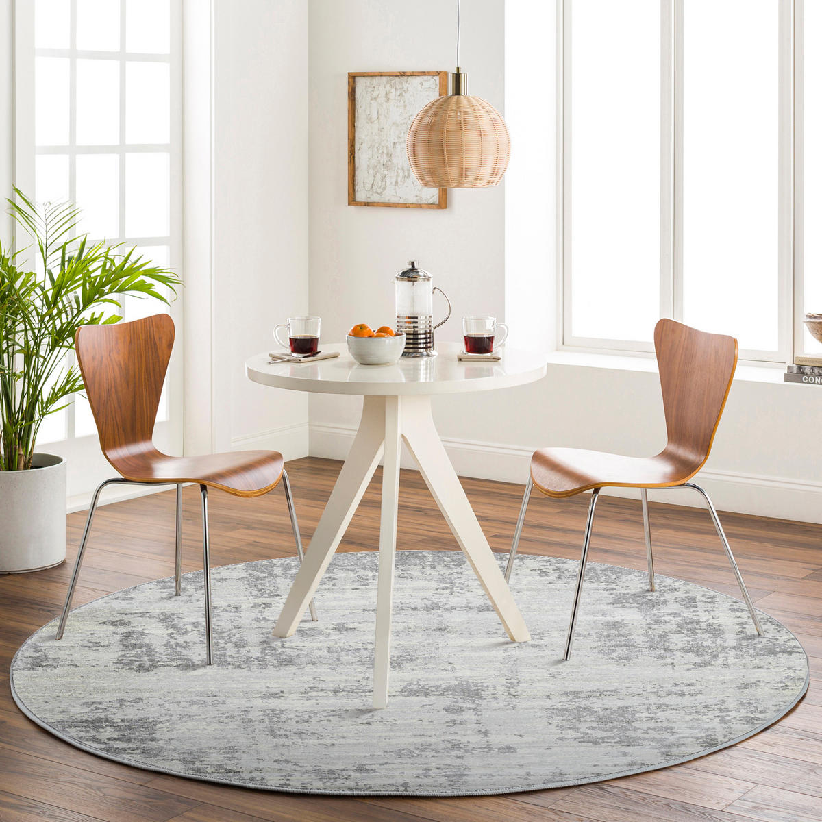 KURZFLORTEPPICH 130/180 cm Grau - Grau, Naturmaterialien/Textil (130/180cm) - LIVABLISS