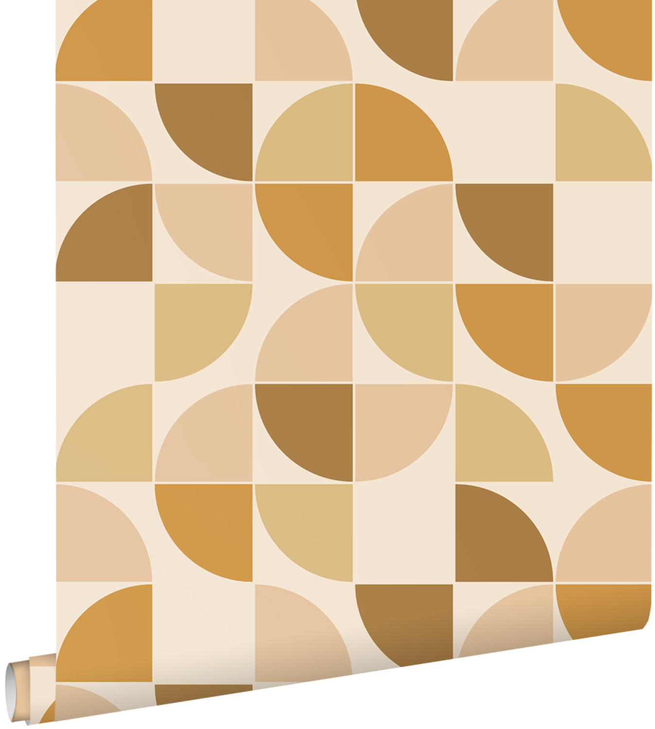 TAPETE Retro-Ornamente 50 x 900 cm - Braun, Papier (50/900cm) - ESTAhome