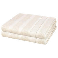 DUSCHTUCH Noblesse 2er-Set - Beige, Textil (80/160cm) - Cawoe