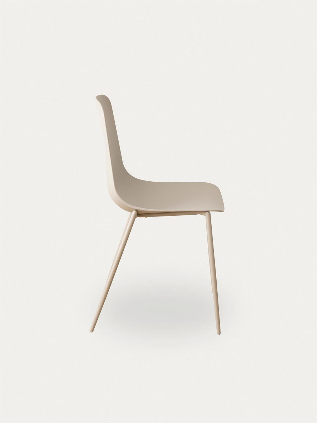 STUHL Minno Beige 49 cm x 88 cm - Beige, Kunststoff (49/88/52cm) - Kenay Home