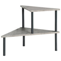KÜCHENREGAL mit zwei Ebenen 38/38/53 cm - Grau, Metall (38/53/38cm) - Kesper