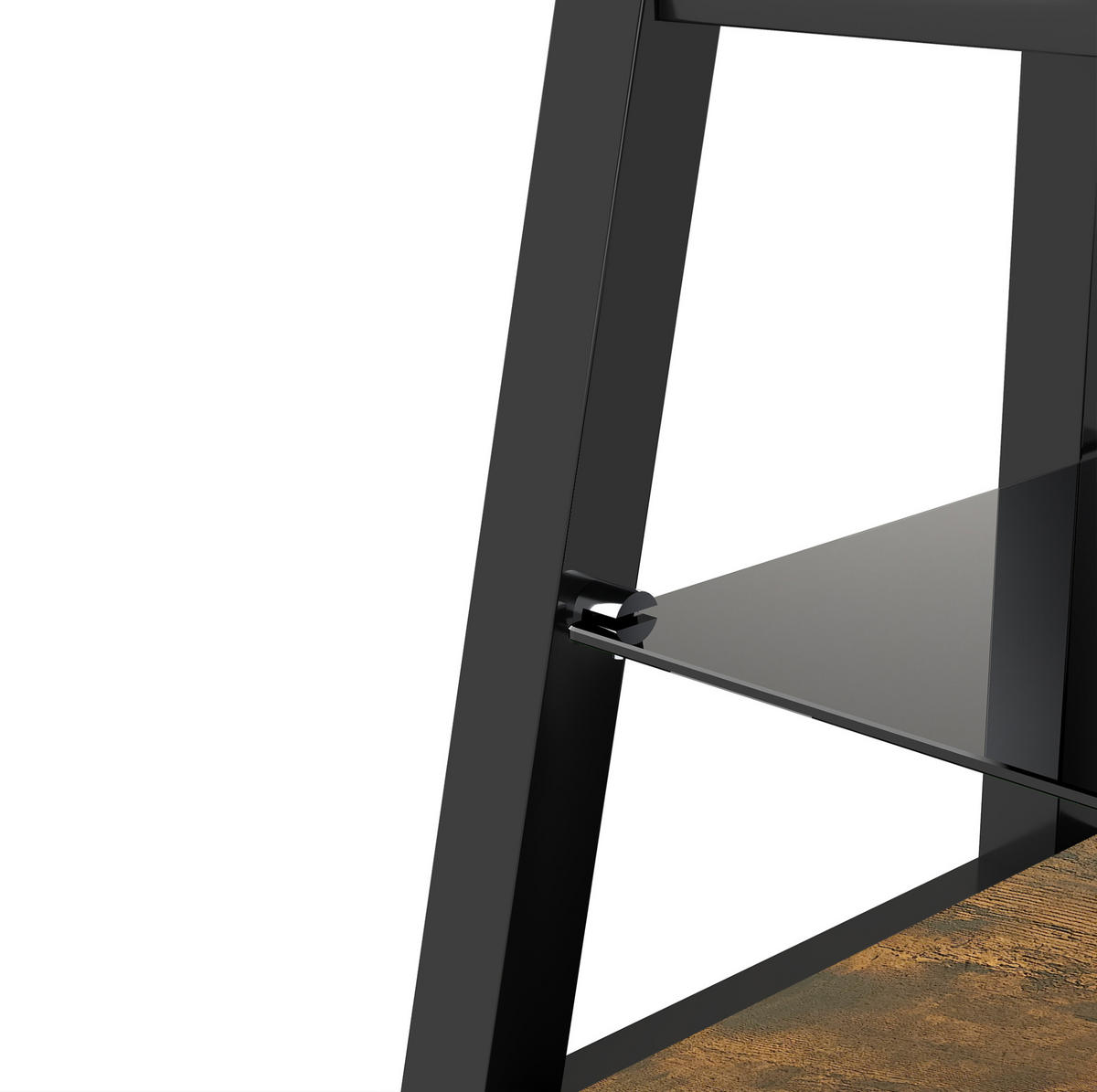 TV-LOWBOARD 116/42/125 cm mit Kabeldurchlass und höhenverstellbarem TV-Ständer - Braun, Holzwerkstoff (116/125/42cm) - BEAOK