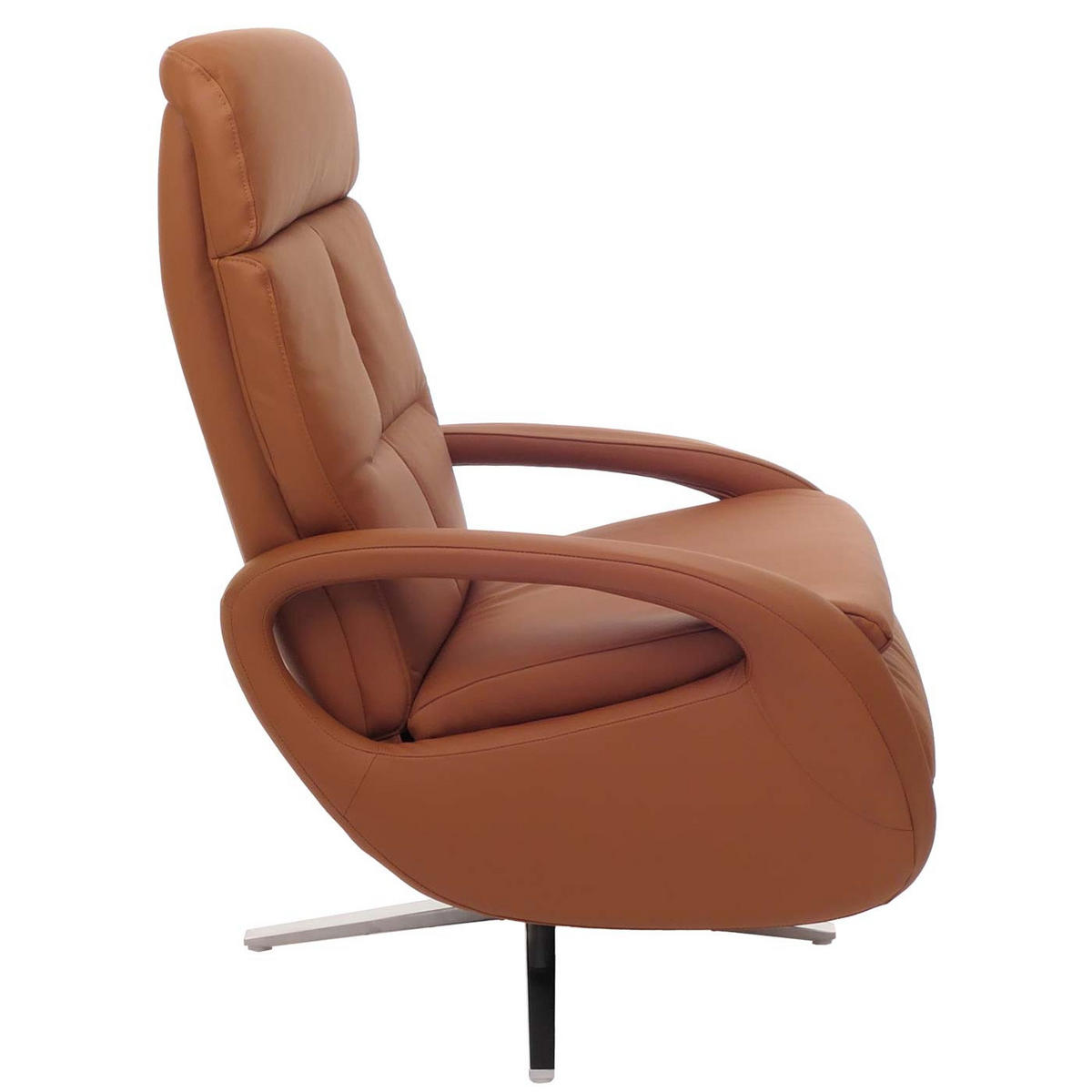RELAXSESSEL Braun - Braun, Leder (70/109/147cm) - MCW