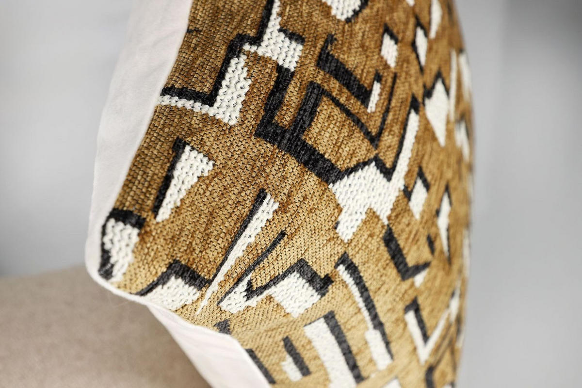 KISSENHÜLLE Nic mustard 45x45cm - Multicolor, Textil (45/45cm) - Esprit