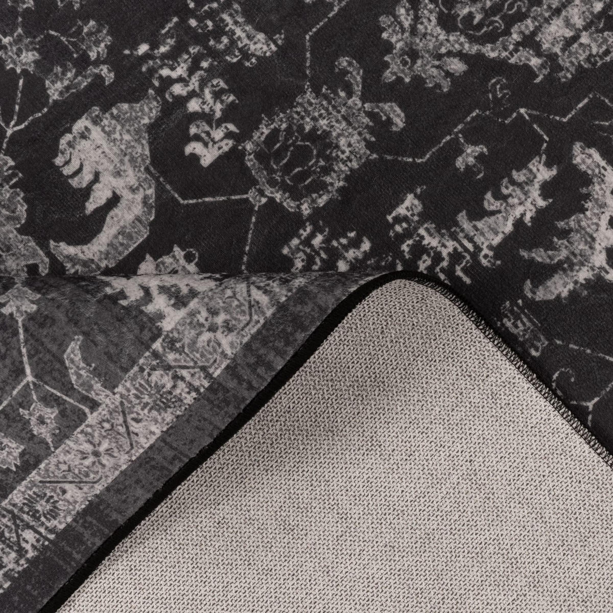 KURZFLORTEPPICH 160/220 cm Semer 427 - Anthrazit, Kunststoff (160/220cm) - Paco Home