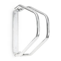 FAHRRADSTÄNDER Silber Wandmontage Metall schwenkbar 180° 32,5 cm - Silberfarben, Metall (9/28.5/32.5cm) - Relaxdays