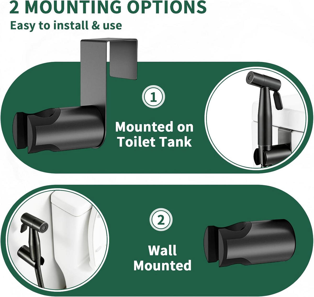 WC-BIDET-AUFSATZ,SCHWARZ,22/16.5/16CM,2ER-PACK - Schwarz, Metall (16.5/16/20cm)