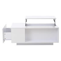 COUCHTISCH White - Weiß, Holzwerkstoff (100/50/40cm)