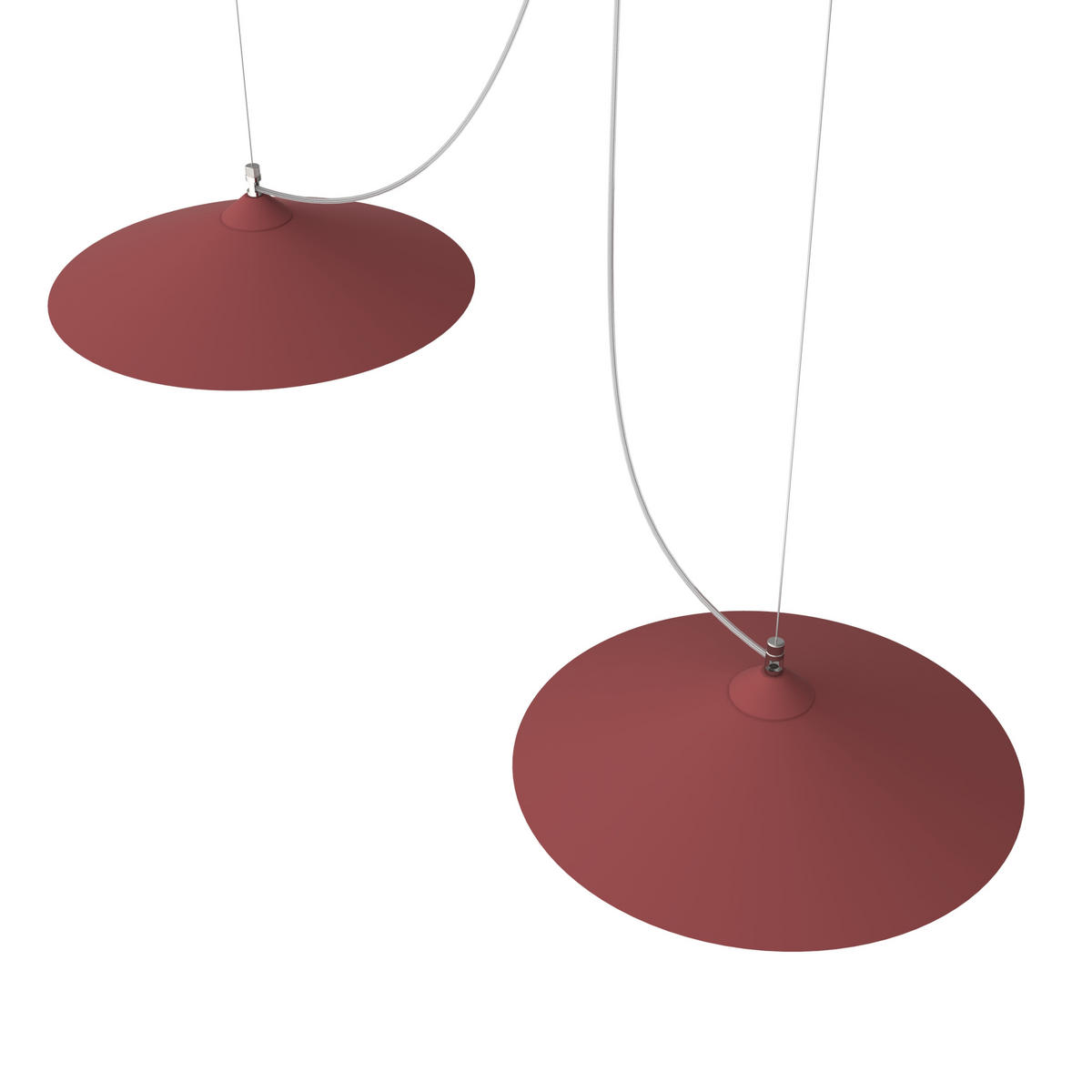 HÄNGELEUCHTE - Rot, Metall (40/40/9cm) - Lumicom