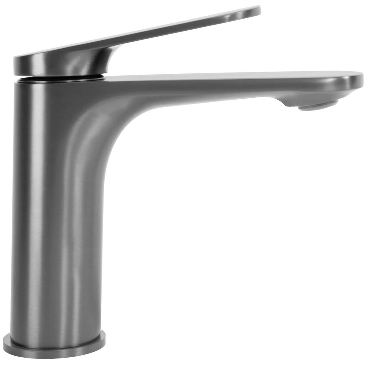 WASCHBECKENARMATUR Rea Marco Gun Grey Low - Titanfarben, Metall (4.2/15/14.2cm) - REA