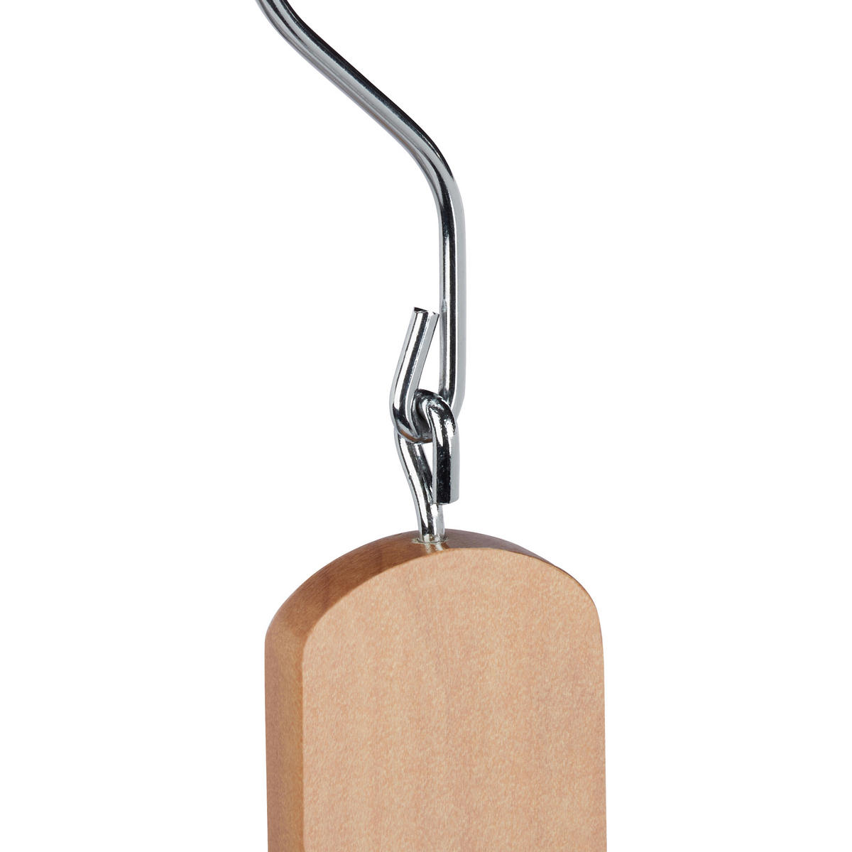 VIACERO vešákov - svetlohnedá, kov/drevo (2.5cm) - Relaxdays