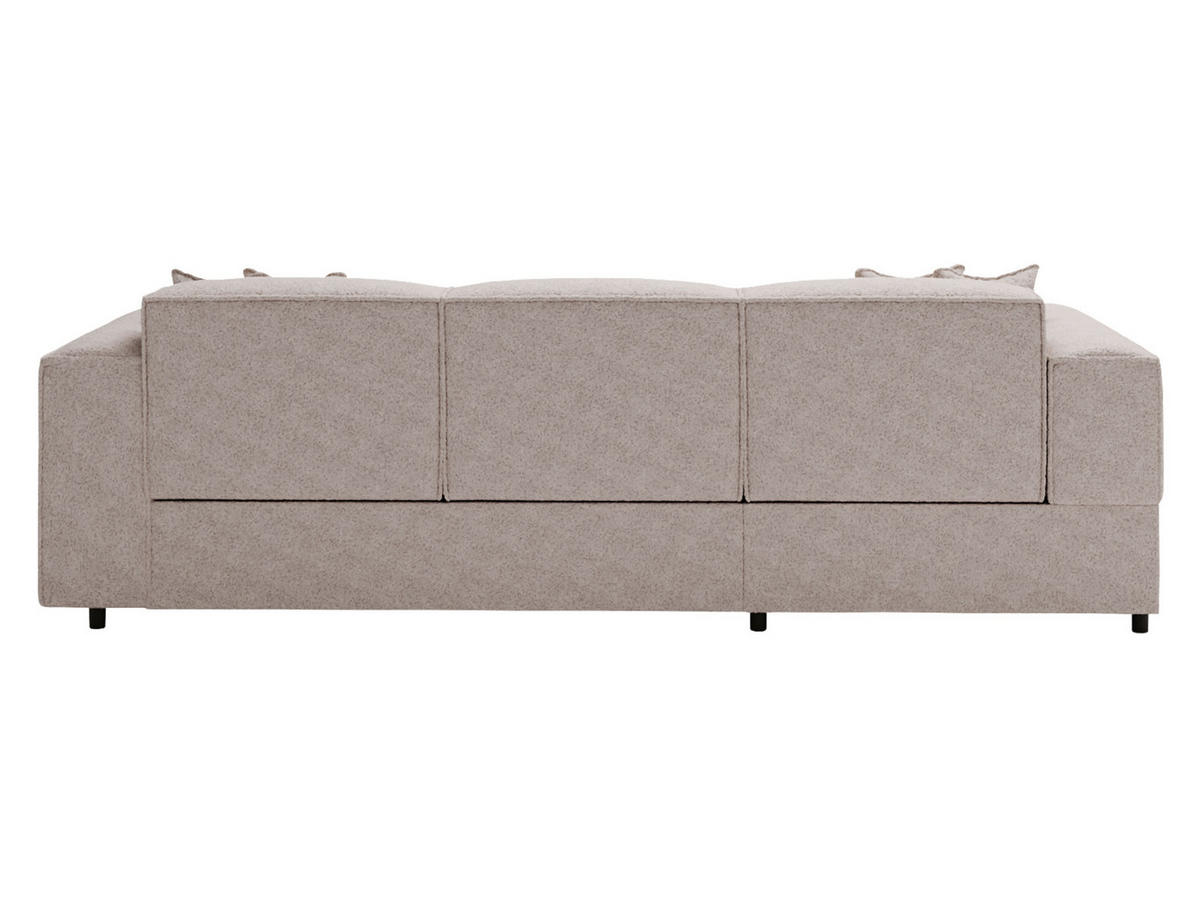 ECKSOFA Santos L, Seite: Links - Beige/Schwarz, Holzwerkstoff/Kunststoff (253/166cm) - MIRJAN24