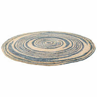 JUTETEPPICH rund, braun, D120x1 cm - Blaugrau/Naturfarben, Naturmaterialien/Naturmaterialen (120/120cm) - Wanderlust