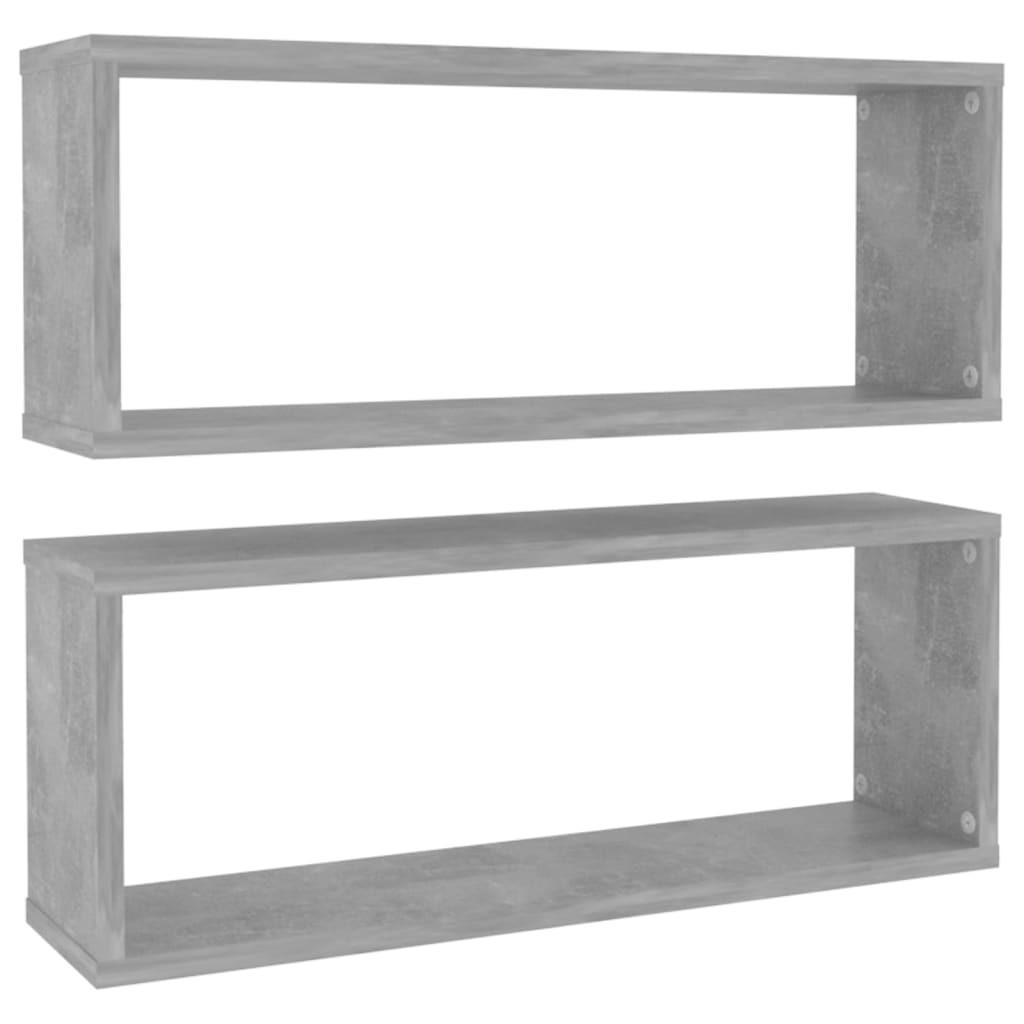 vidaXL Wandregalset Hellgrau 60x23x15 cm