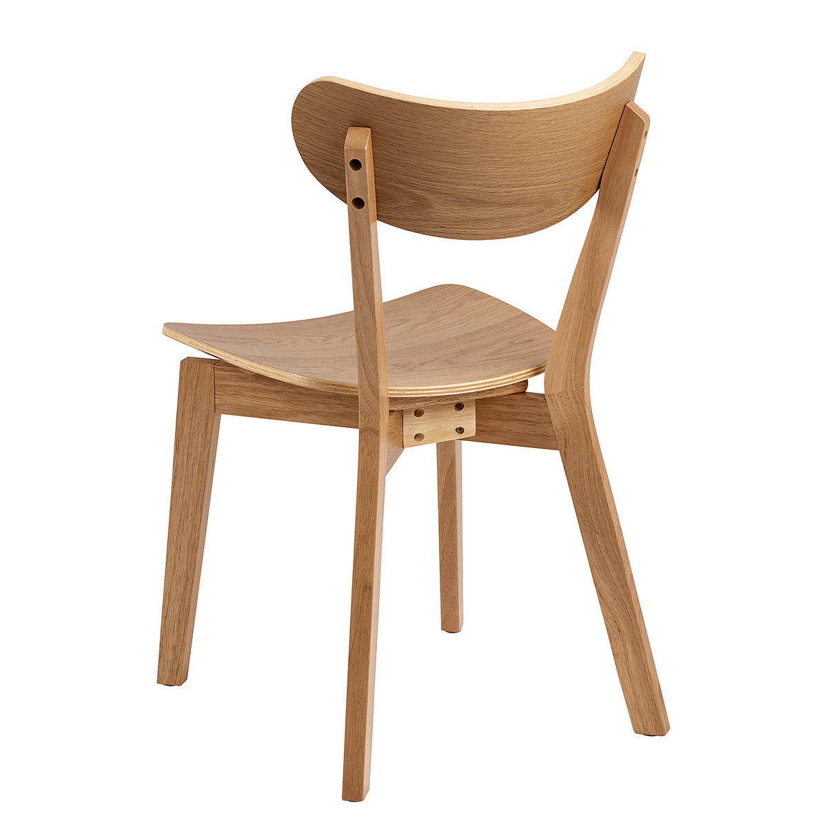 ESSZIMMERSTUHL - 2er-Set - Eichefarben, Holzwerkstoff (45/80/55cm) - home24