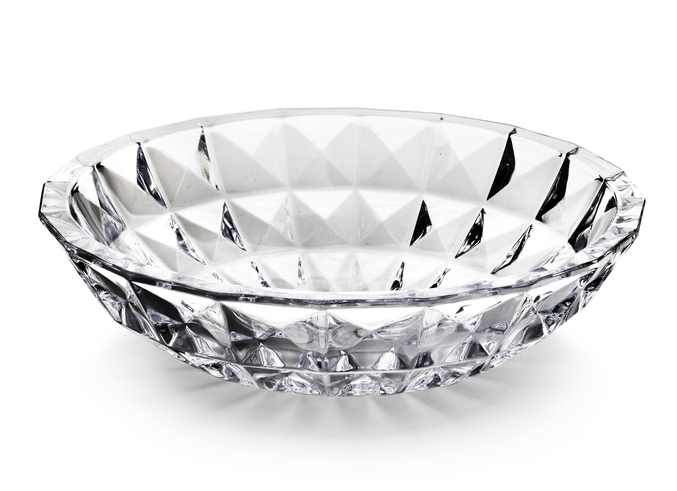 SCHALE Cristallo Transparent 32/32/9.5 cm Glas - Transparent, Glas (32/9.5cm) - Mondex