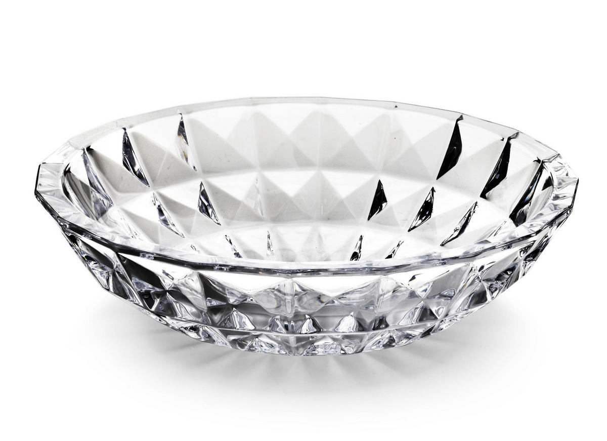 SCHALE Cristallo Transparent 32/32/9.5 cm Glas - Transparent, Glas (32/9.5cm) - Mondex