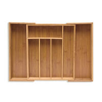 BESTECKKASTEN - Hellbraun, Holz/Holzwerkstoff (39/5.5/35.5cm) - Relaxdays