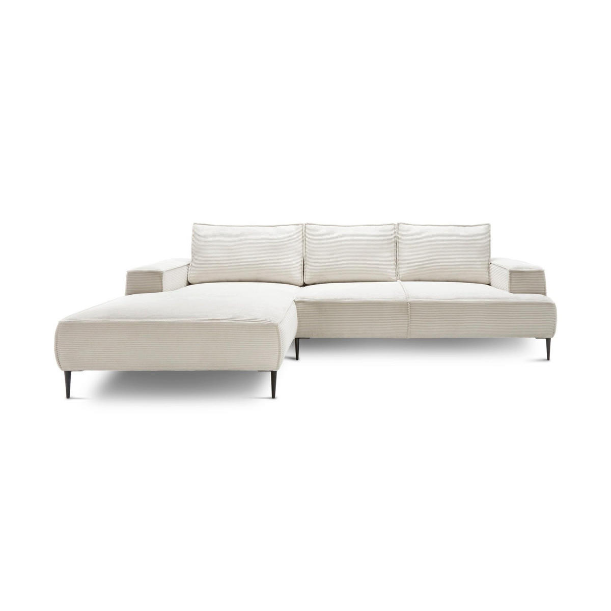 ECKSOFA May Dunkelbraun 275 × 44 × 173 cm - Dunkelbraun, Textil (275/44/173cm) - Pillovely