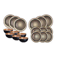 SERVICE Die Essentials Iris - 18 Teile - Wildbraun - Braun, Keramik (1/1/1cm) - Björn