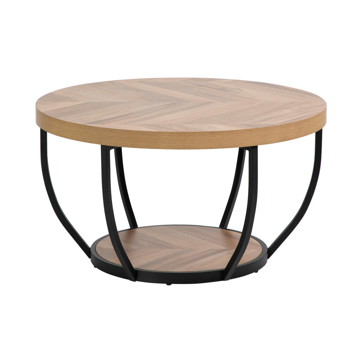 COUCHTISCH 80 cm Breite in Eiche Dunkel - Eichefarben, Holzwerkstoff (80/80/45.5cm) - Home Collective