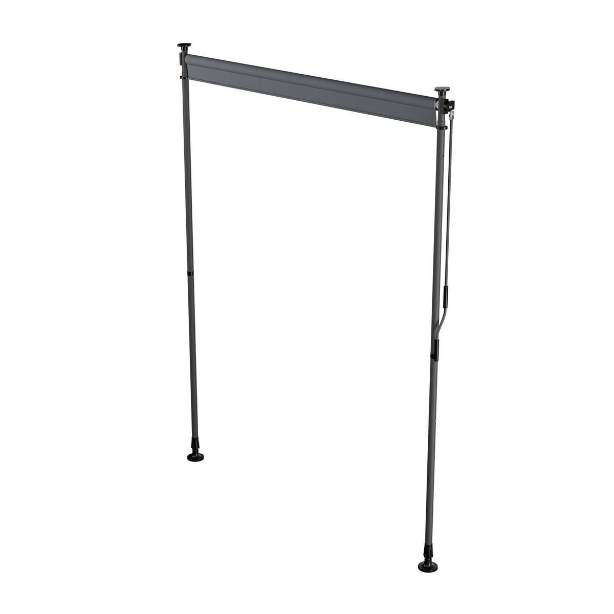 SENKRECHTMARKISE Barbados grau 150 x 310 cm - Grau, Textil (150/310cm) - Juskys