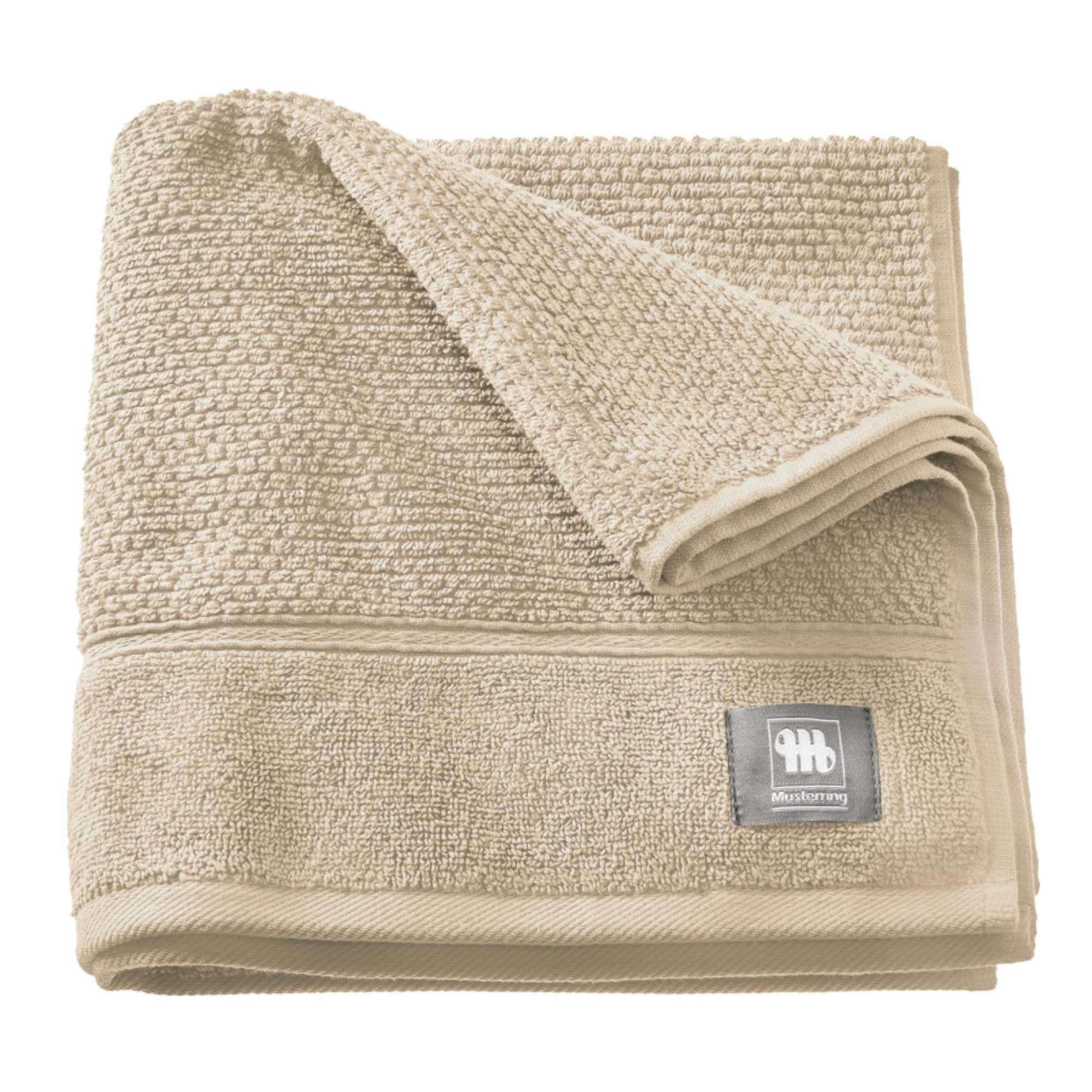 HANDTUCH SOLID - Beige, Textil (50/100cm) - Musterring