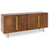 SIDEBOARD TAGULA braun, gold - Braun, Holz (180/75/45cm) - IDIMEX
