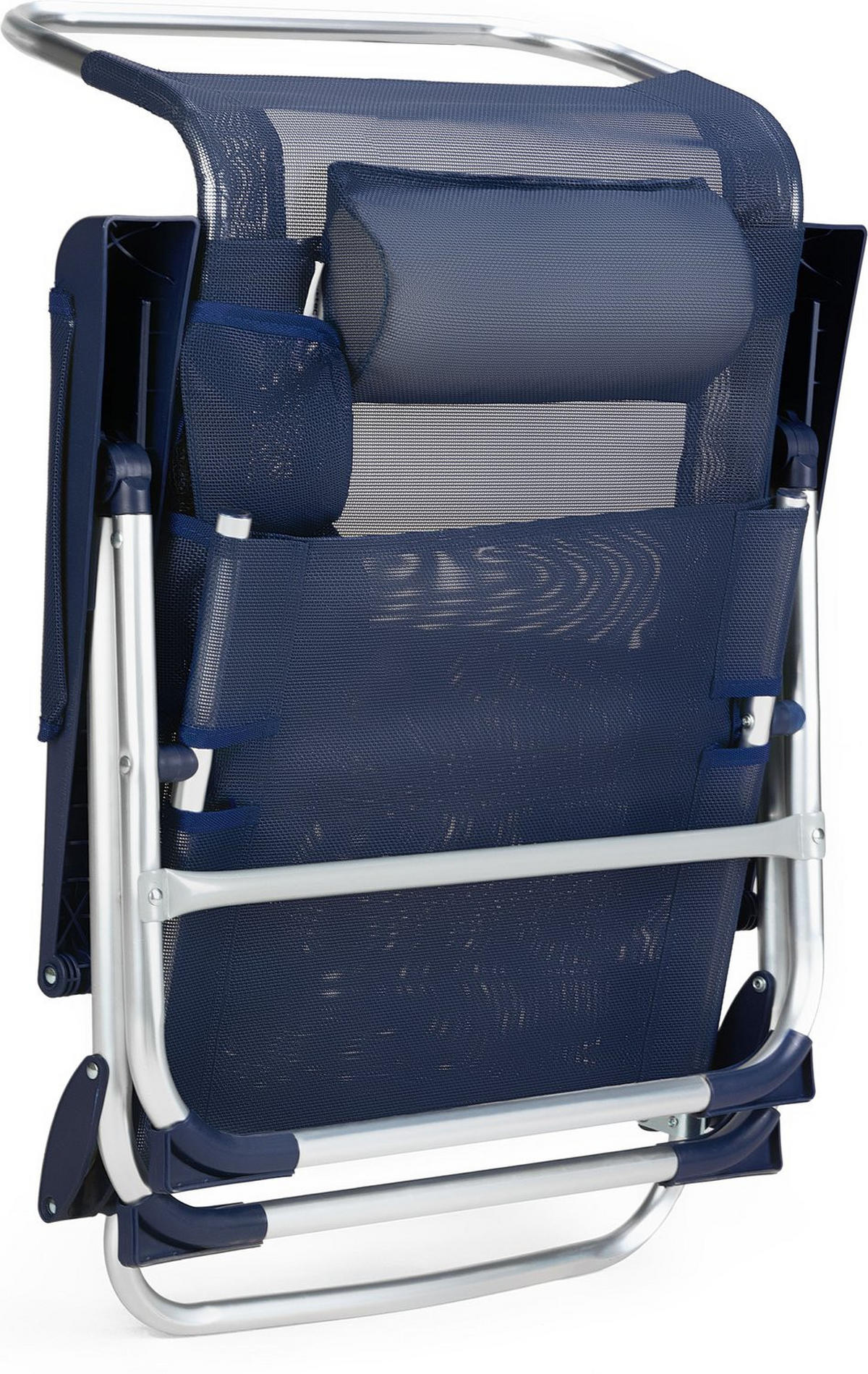 GARTEN-RELAXSESSEL bis 120 kg - Blau, Textil (58.5/74/46cm) - Outtec