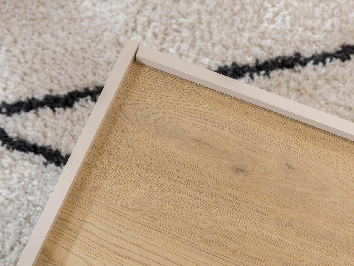 TV-LOWBOARD Zarpant 200 2K - Sandfarben/Eichefarben, Holzwerkstoff (200/47/37cm) - MIRJAN24