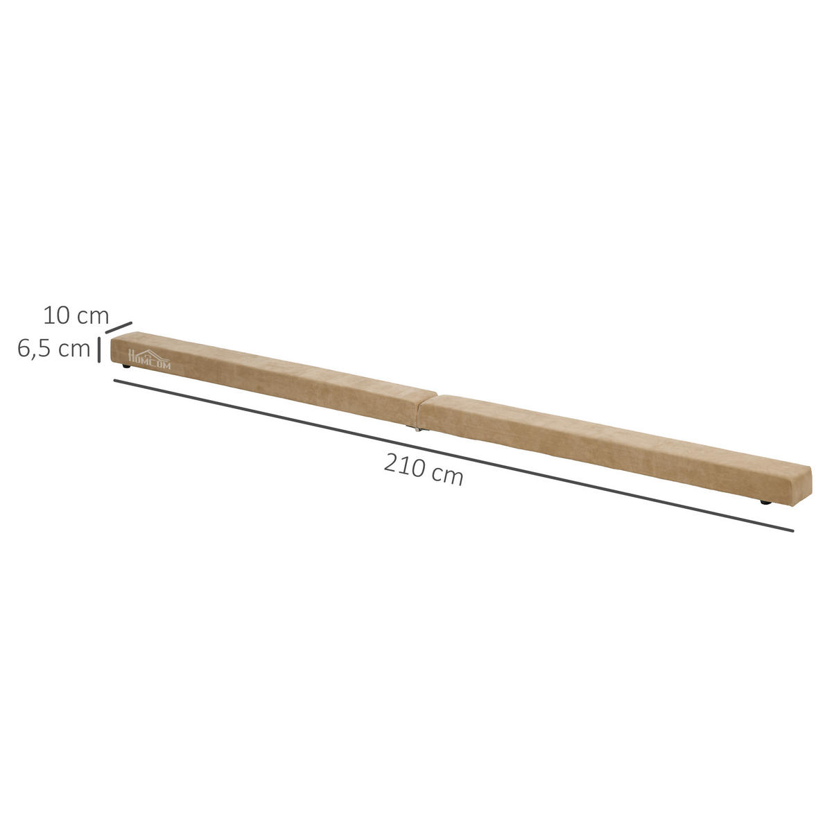 SCHWEBEBALKEN Beth Braun faltbar - Braun, Holz/Textil (210/10/6.5cm) - Jamb
