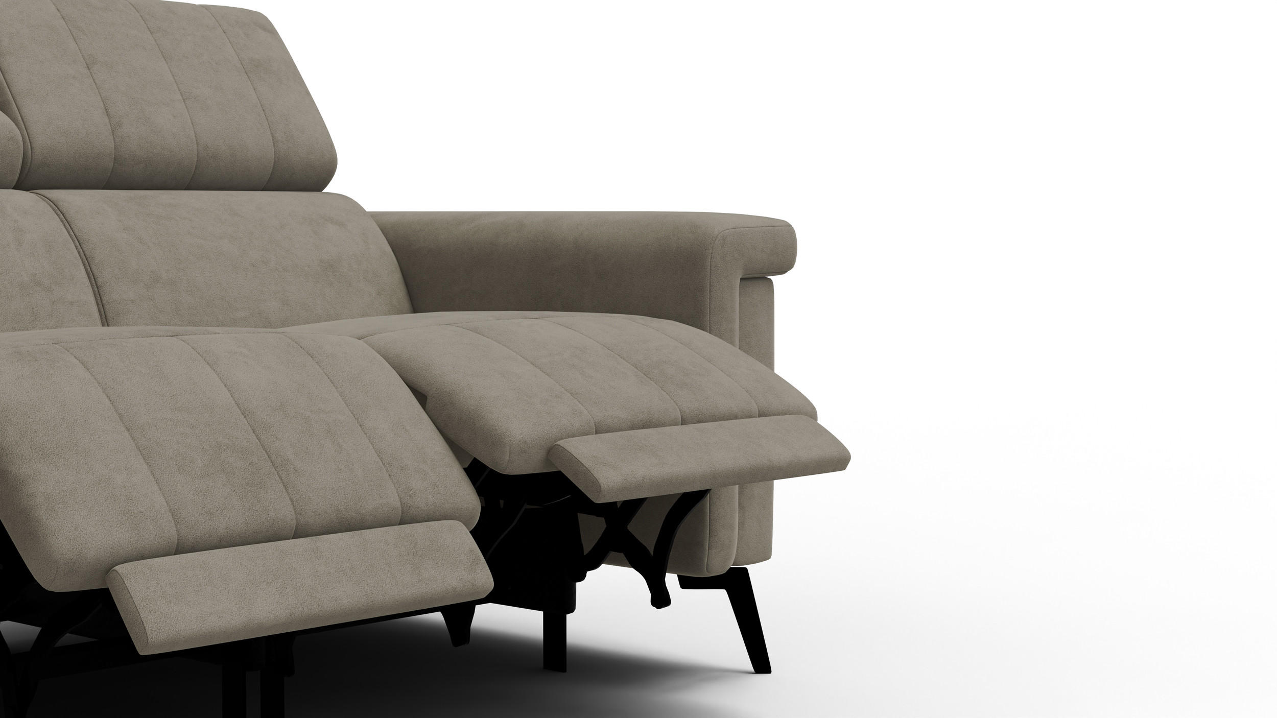 Thumbnail - Courtois Laville Relaxsofa, Beige, Textil, 2-Sitzer, Füllung: Schaumstoff, 150x80x105 cm, Wohnzimmer, Sofas & Couches, S...