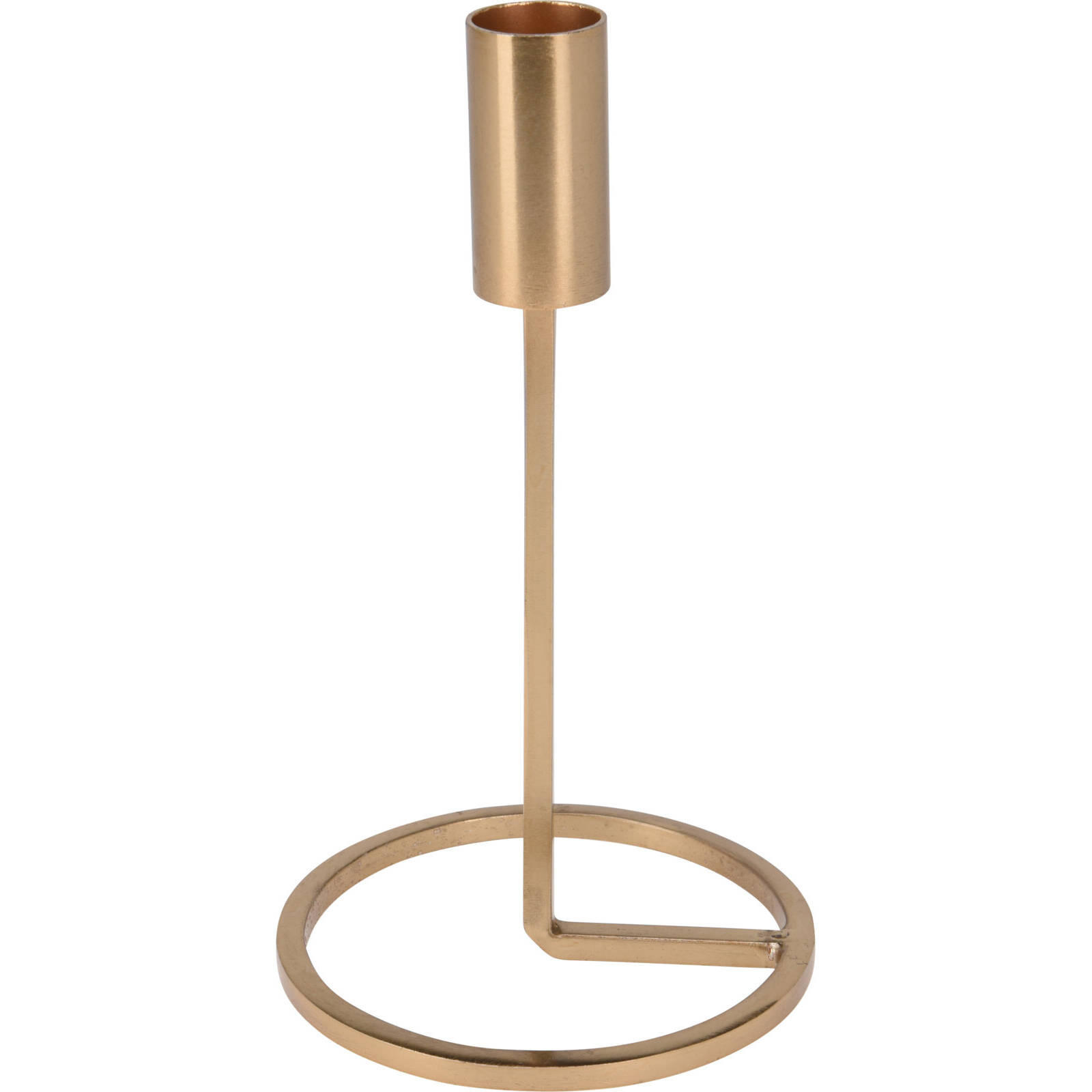 KERZENHALTER Minimalistisch 19 cm - Goldfarben, Metall (10.5/19/10.5cm) - Home Styling Collection