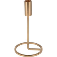 KERZENHALTER Minimalistisch 19 cm - Goldfarben, Metall (10.5/19/10.5cm) - Home Styling Collection