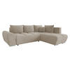 ECKSOFA Forest, Seite: Rechts - Beige/Schwarz, Holz/Kunststoff (290/183cm) - MIRJAN24