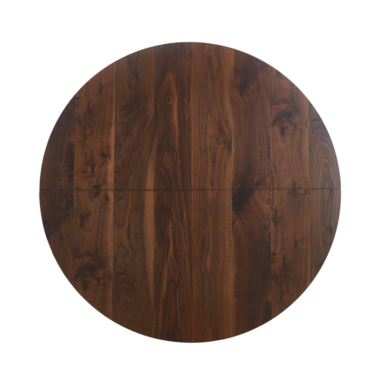 ESSTISCH 110/110/75 cm walnuss aus MDF mit Metallgestell - Walnussfarben, Holzwerkstoff (110/110/75cm) - OKWISH