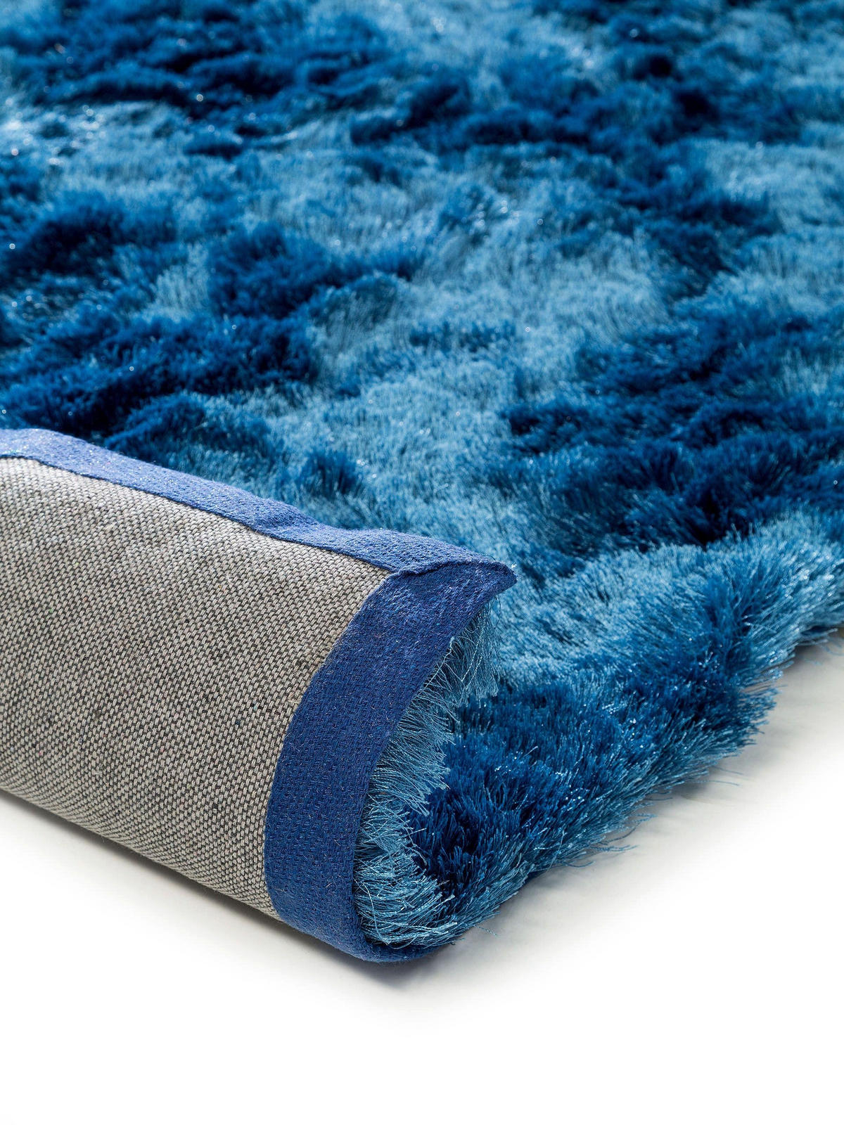 HOCHFLORTEPPICH Whisper Blau 60x60 cm - Blau, Textil (60/60cm) - benuta Nest