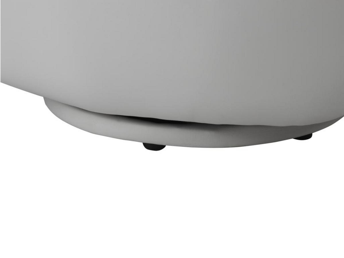 FINGERSESSEL drehbar - Kunstleder - Weiß - CATCHY - Weiß, Leder (78/89/82cm) - Vente-Unique