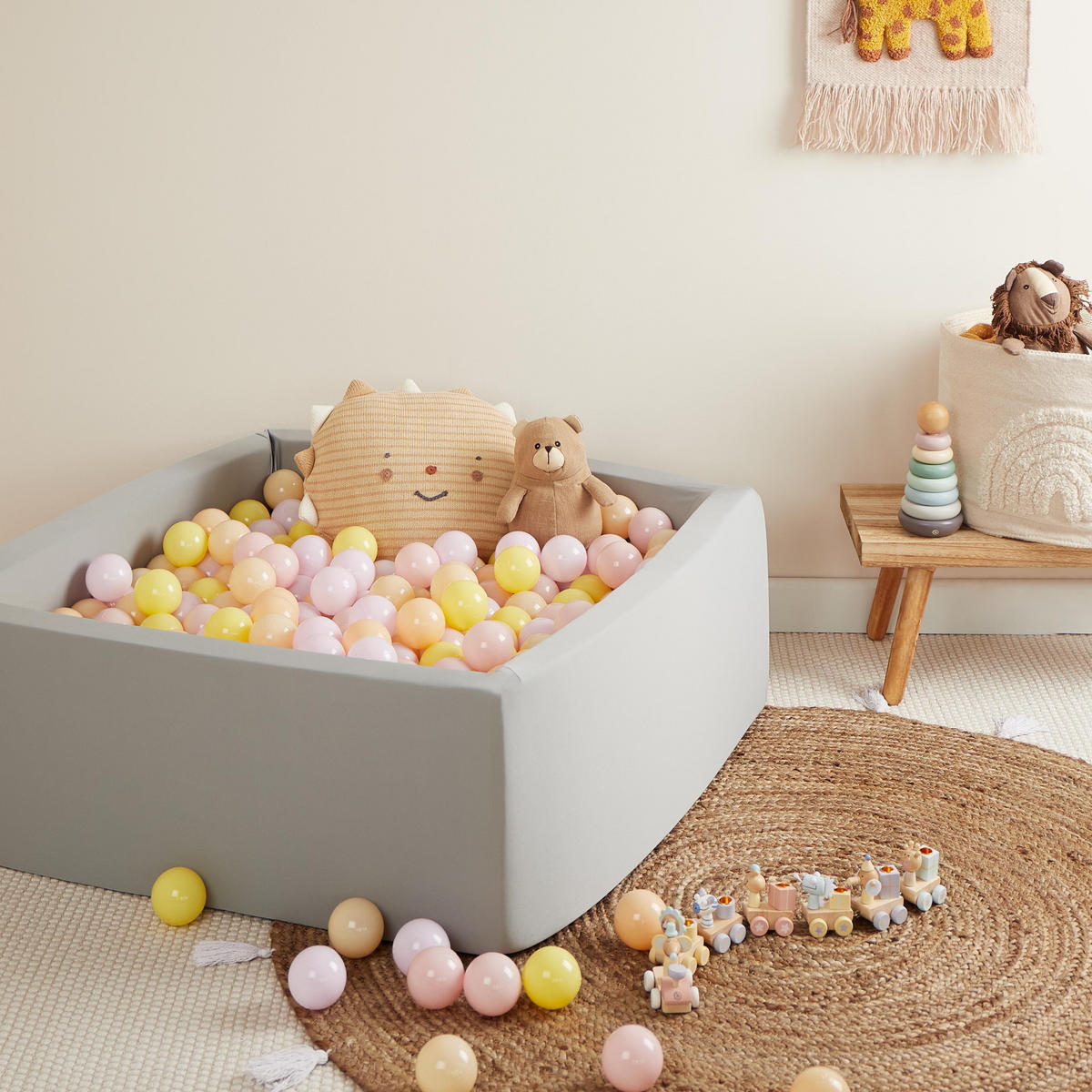 BÄLLE für Bälldebad 100 Stück Blossom - Multicolor, Kunststoff (35/20cm) - Bieco Spielwaren